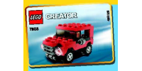 LEGO CREATEUR Jeep rouge  sac   2009